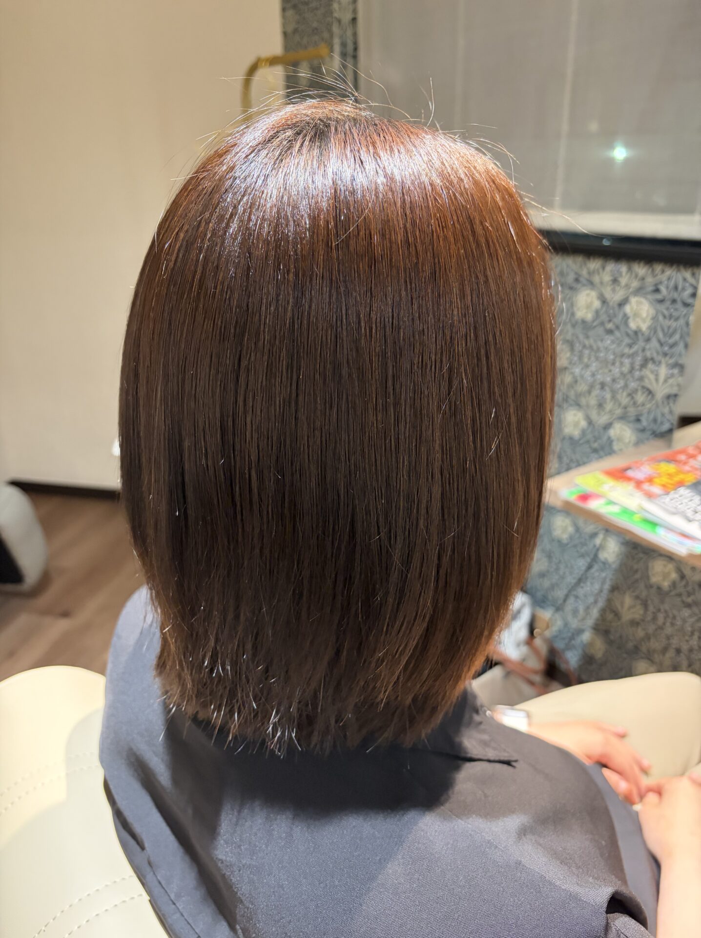 天然小麦粉カラー施術例